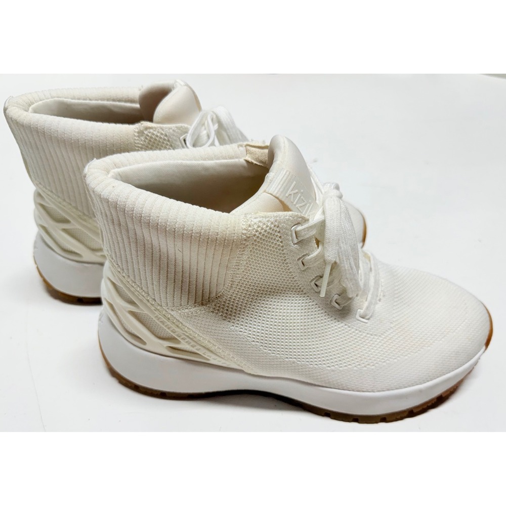 Kizik Suncrest Boot Hands Free Slip On Knit Hi Top Sneakers Womens 8 DSUNWT01-1D
